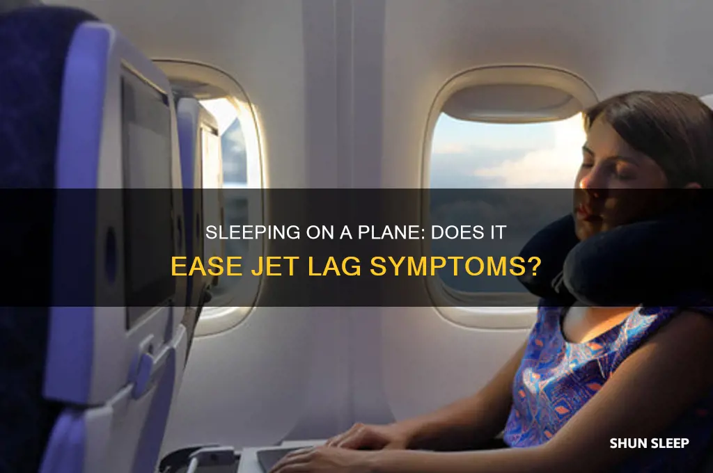 does sleeping on a plane help with jet lag