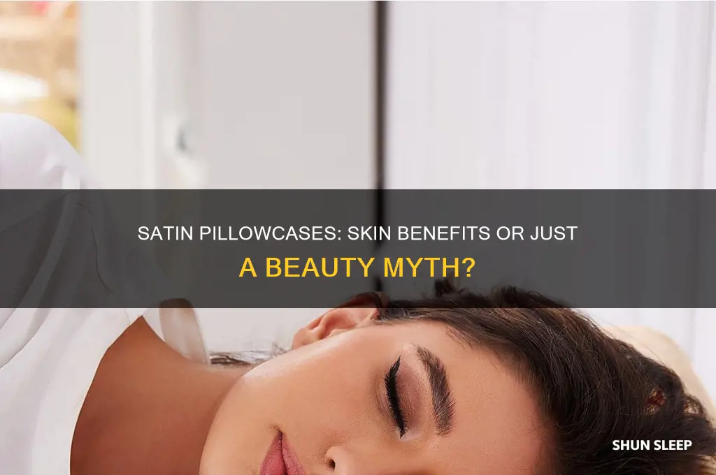 does sleeping on a satin pillowcase help skin