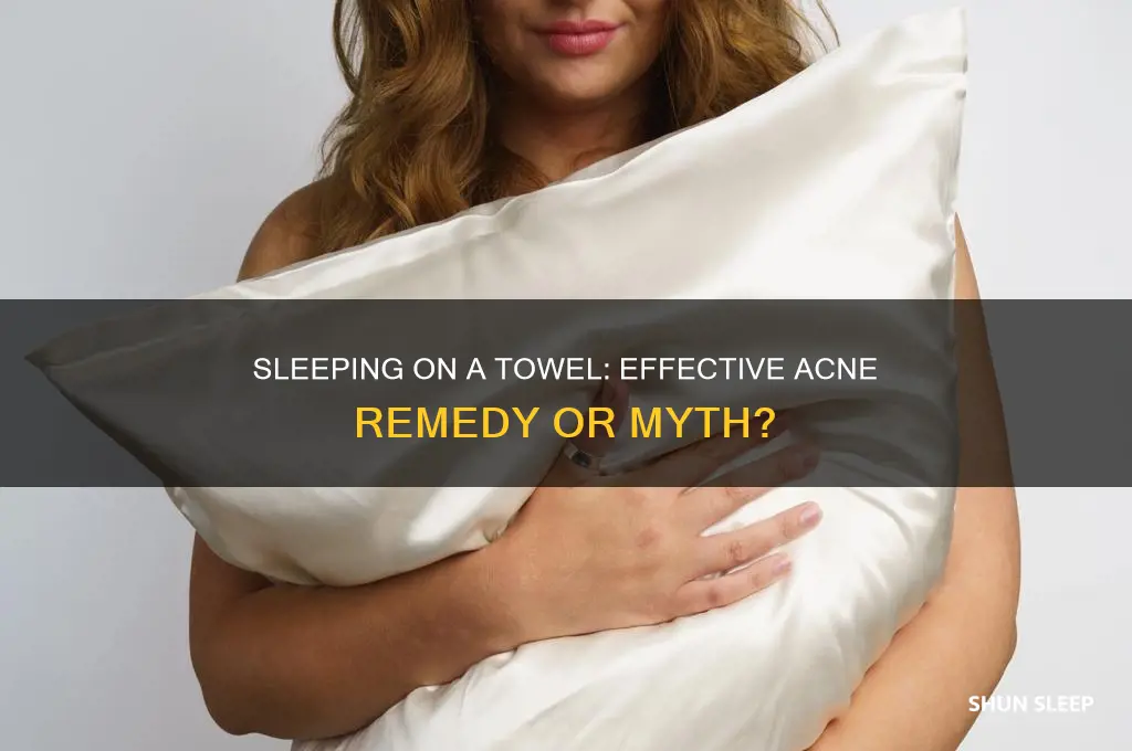 does sleeping on a towel get rid of acne