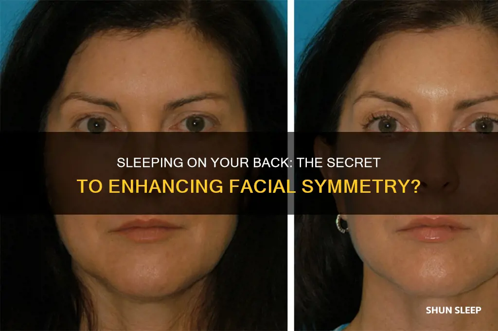 does sleeping on back help face symmetry