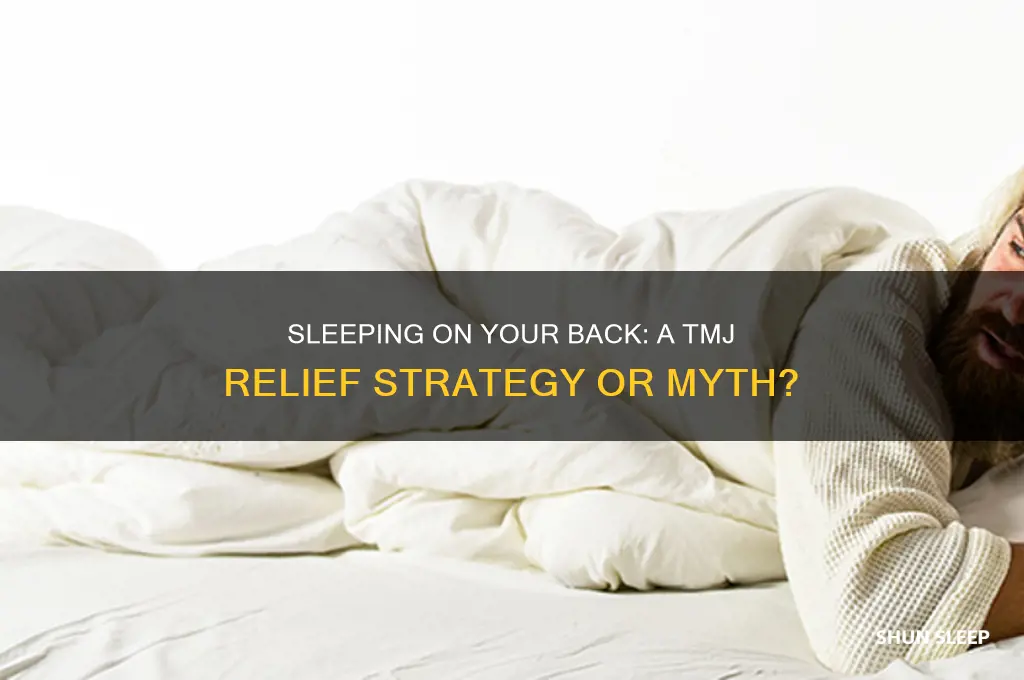does sleeping on back help tmj
