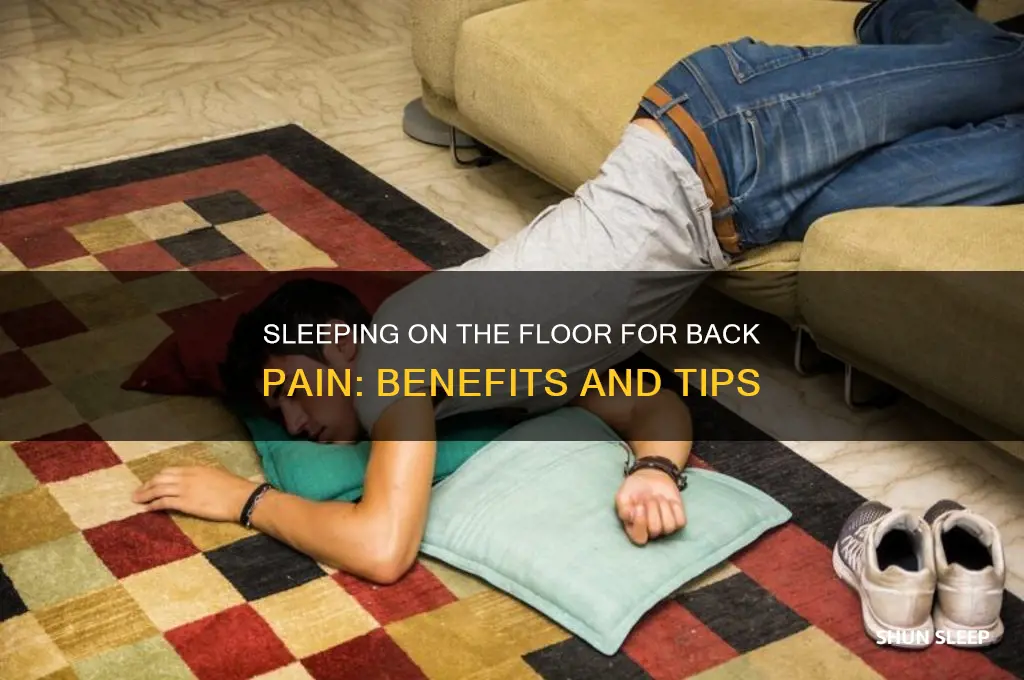 does sleeping on floor help back