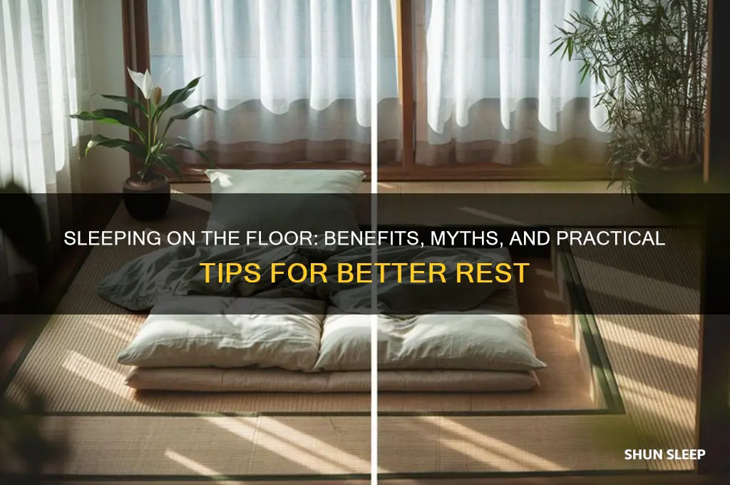 does sleeping on floor help