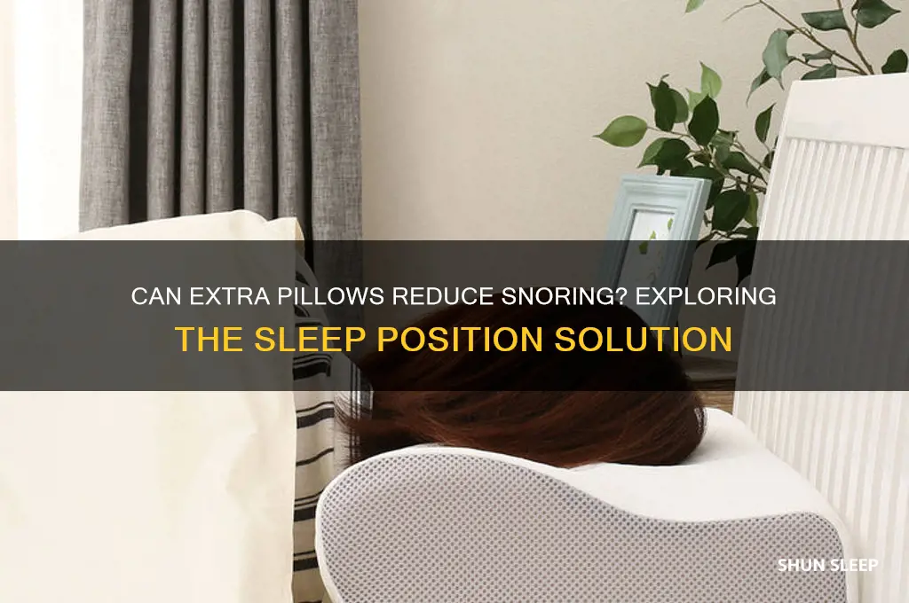 does sleeping on more pillows help snoring