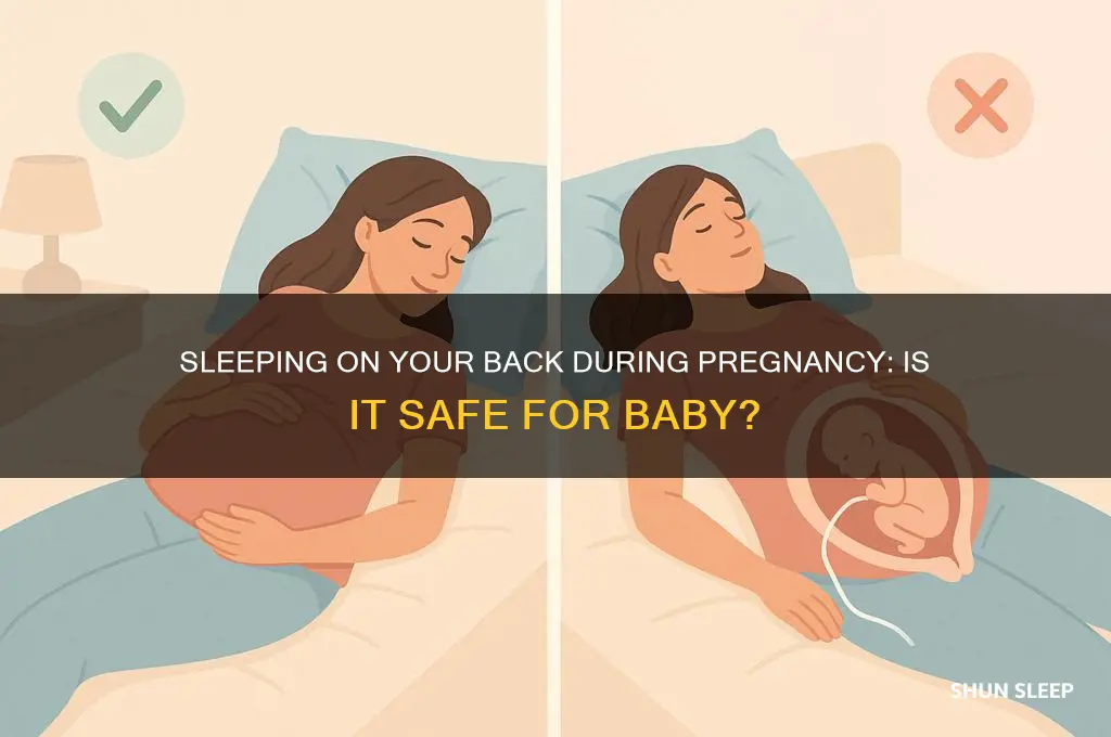 does sleeping on my back hurt my baby