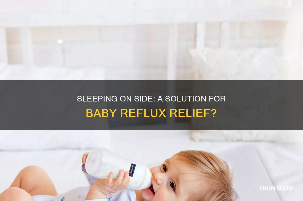 does sleeping on side help baby reflux