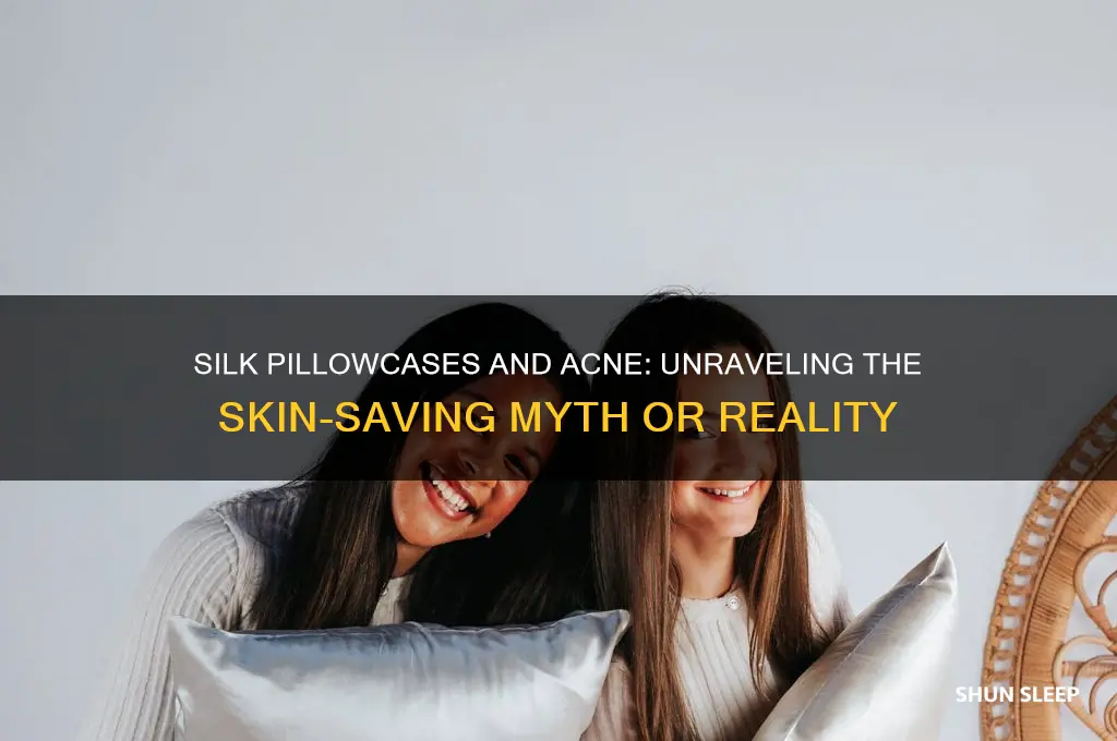 does sleeping on silk pillowcases help with acne