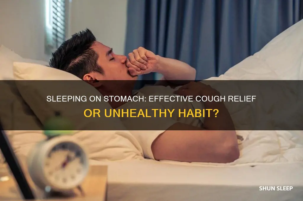 does sleeping on stomach help coughing