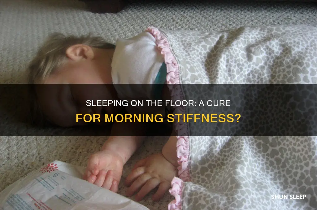 does sleeping on the floor help morning stifness