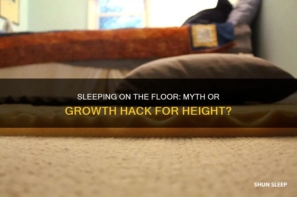does sleeping on the floor help you grow