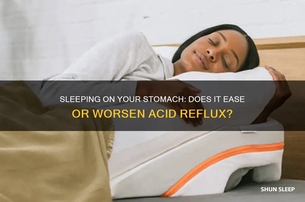 does sleeping on tummy help reflux