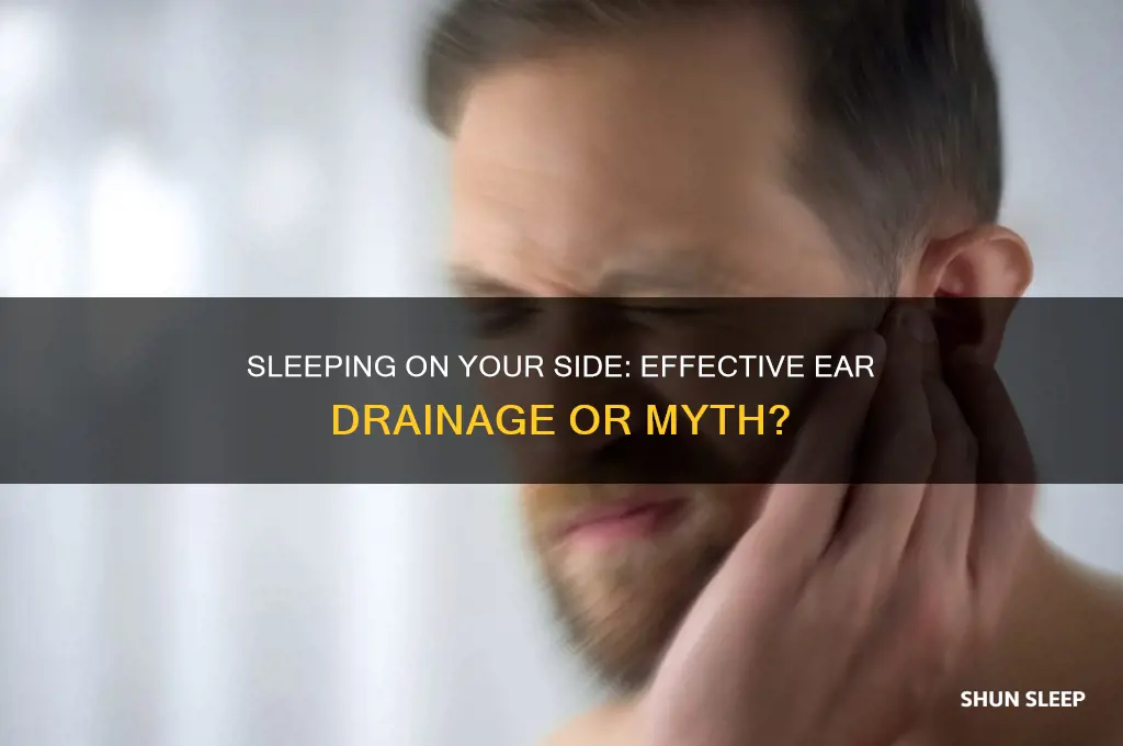 does sleeping on yoir side help ear drain