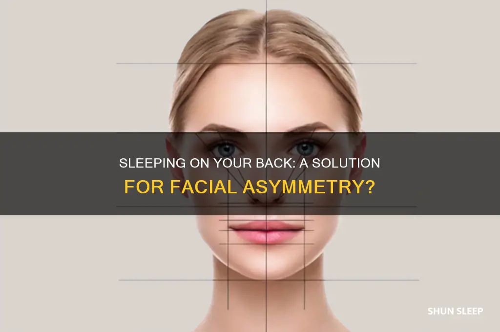 does sleeping on your back help asymmetry