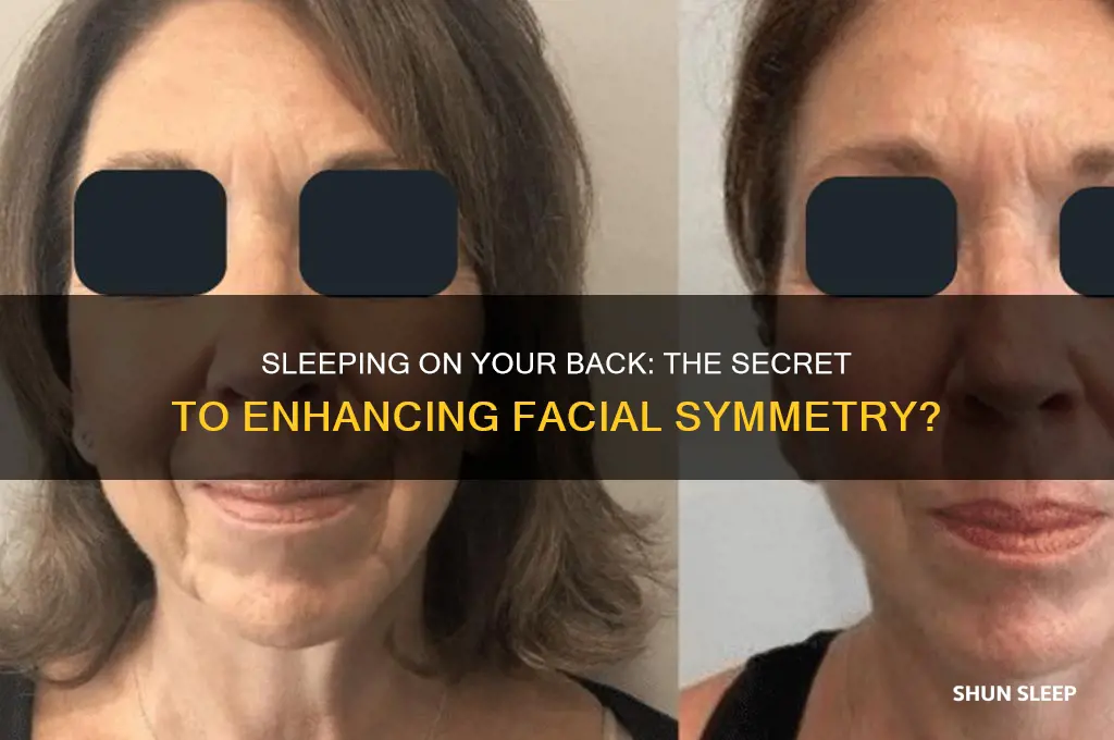 does sleeping on your back help face symmetry