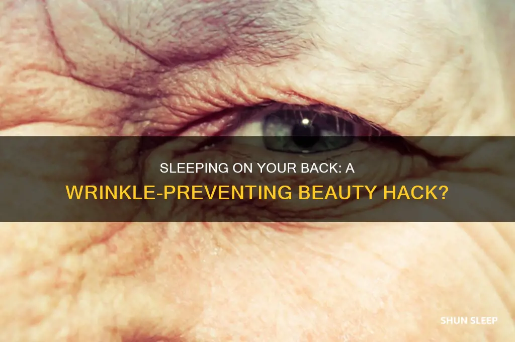 does sleeping on your back help prevent wrinkles