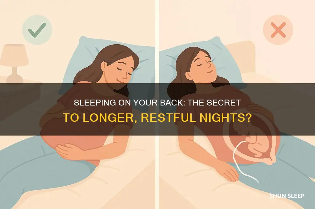 does sleeping on your back help you sleep longer