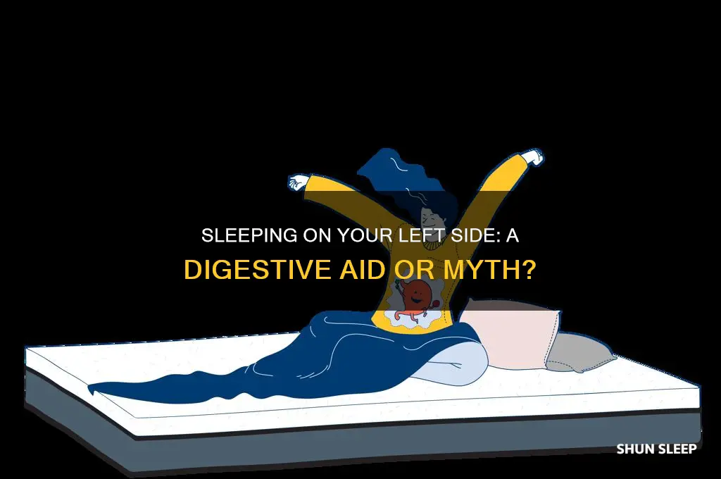 does sleeping on your left side help digestion