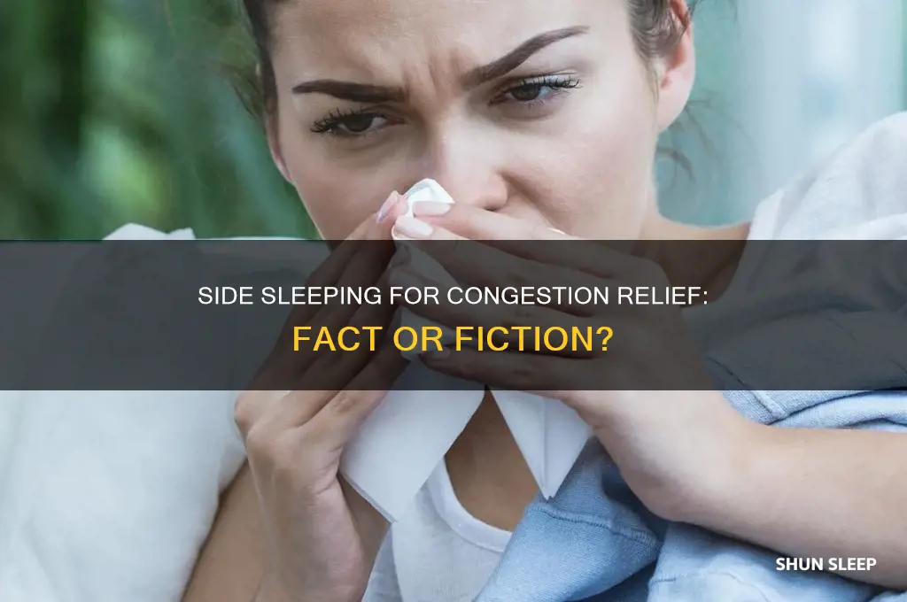 does sleeping on your side help congestion