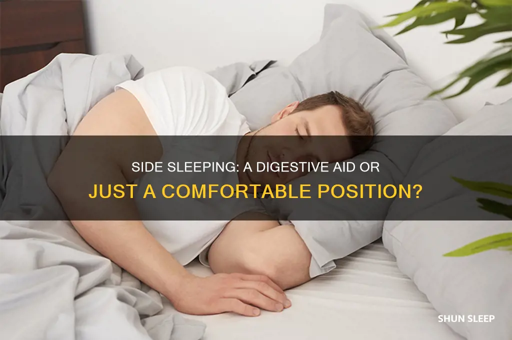 does sleeping on your side help digestion