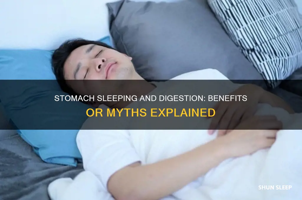 does sleeping on your stomach help digestion
