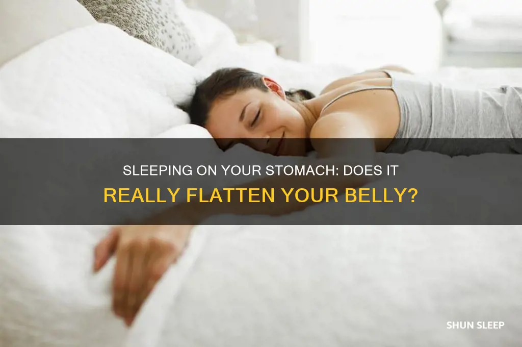does sleeping on your stomach help flatten it