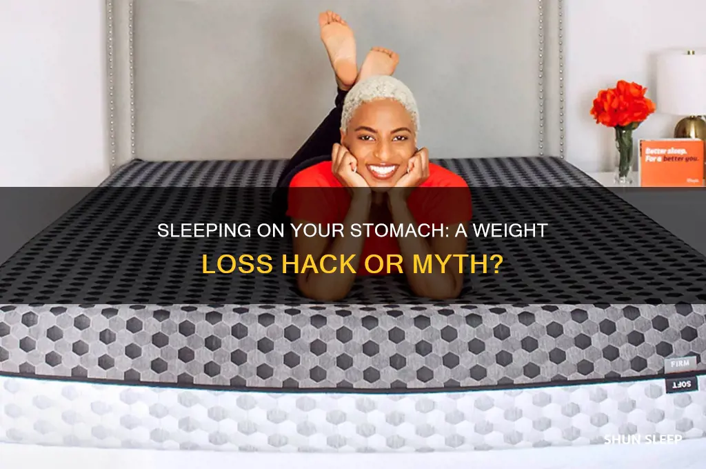 does sleeping on your stomach help lose weight