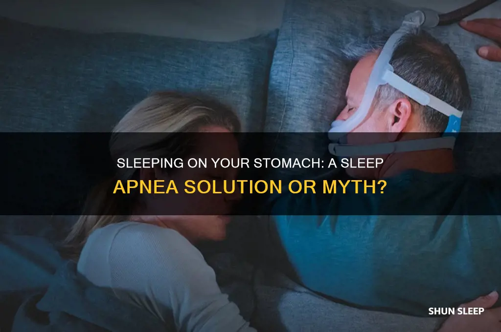 does sleeping on your stomach help sleep apnea