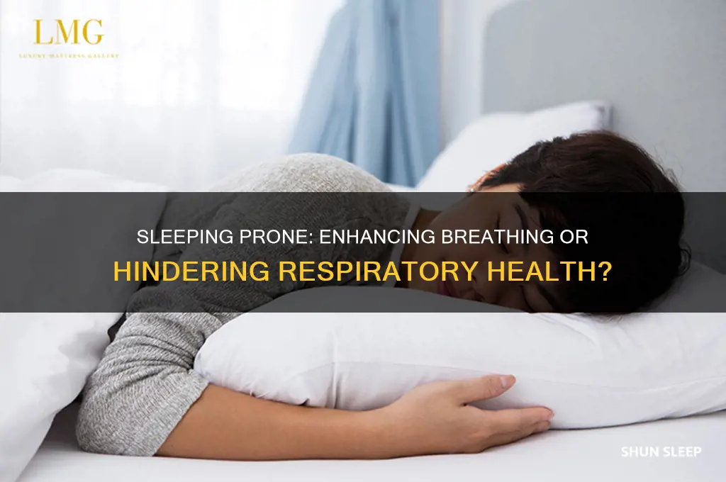 does sleeping prone help breathing