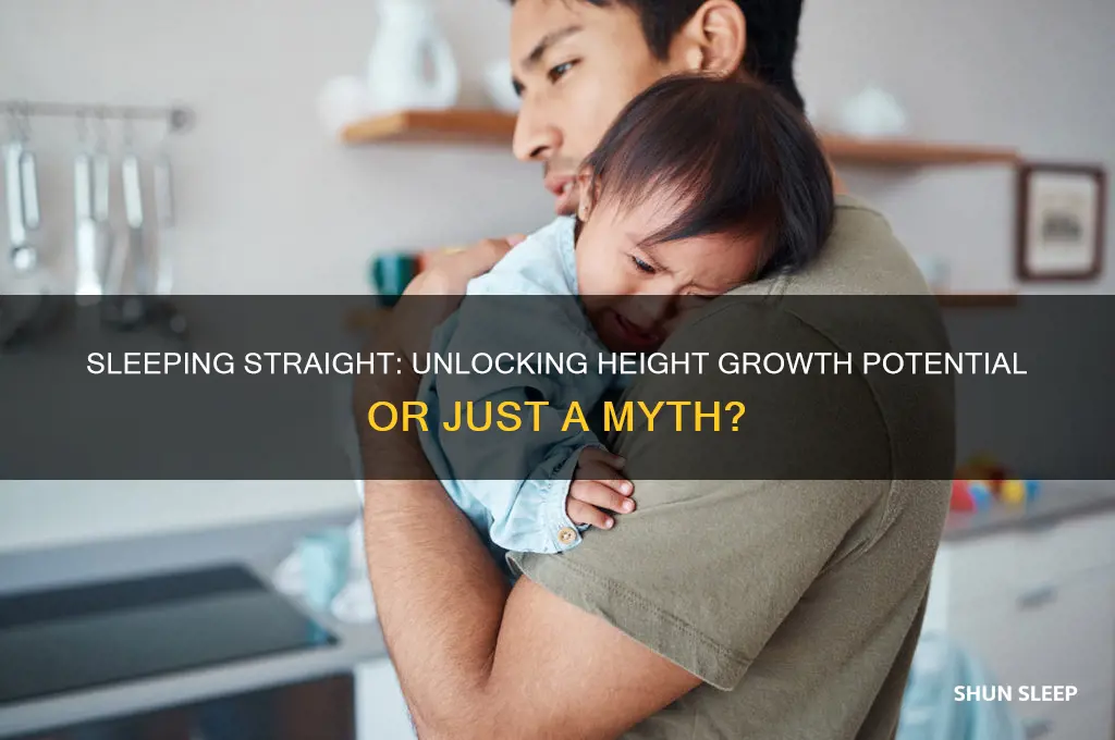 does sleeping straight help you grow