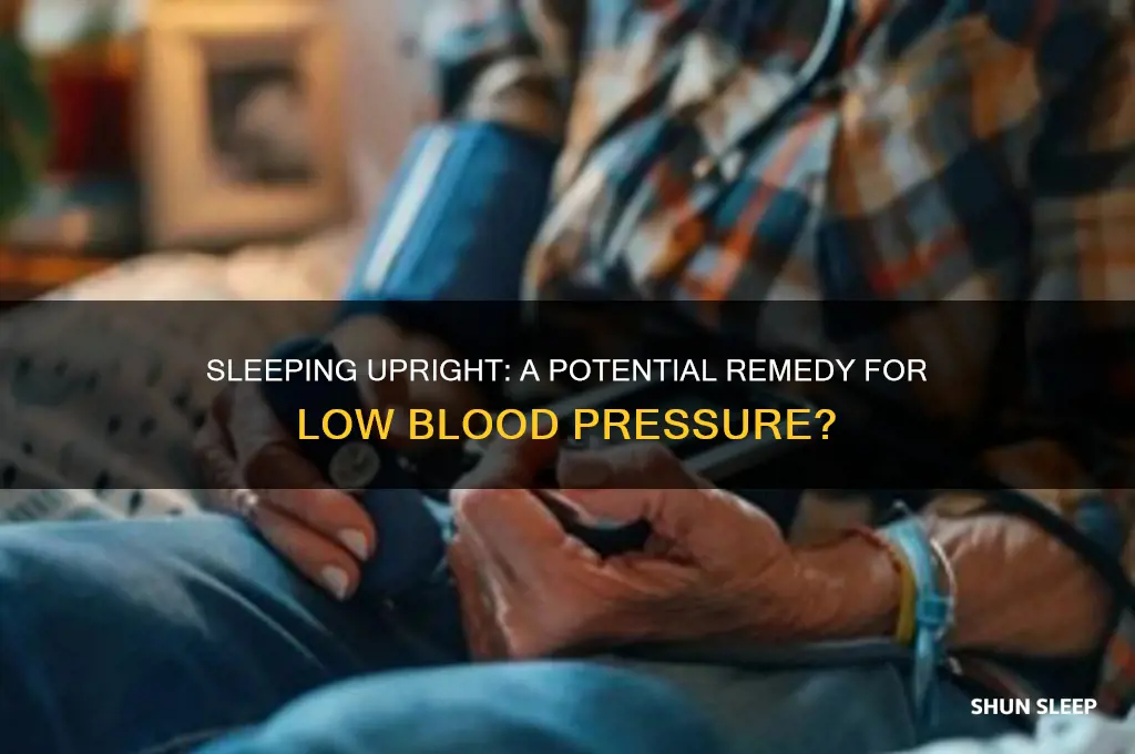 does sleeping upright help low blood pressure