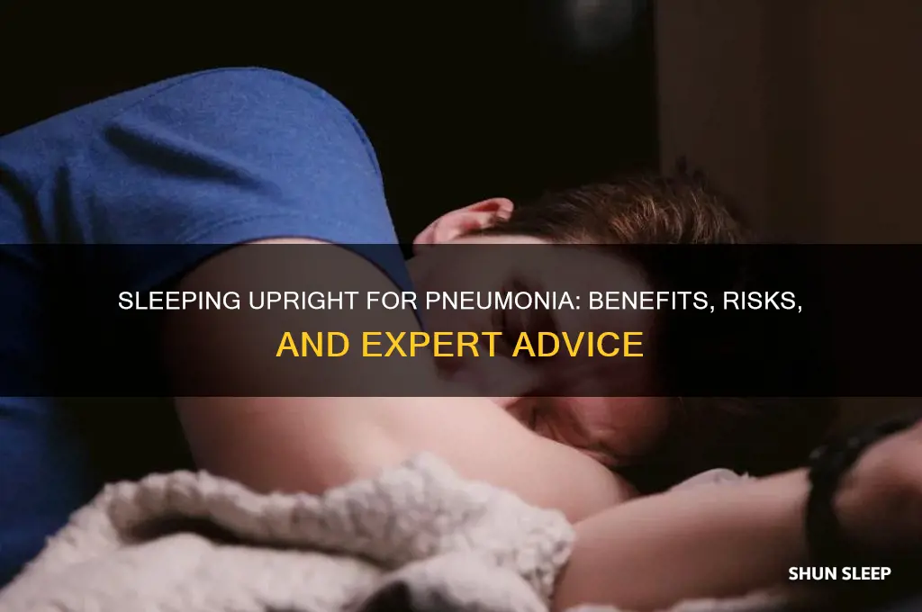 does sleeping upright help pneumonia
