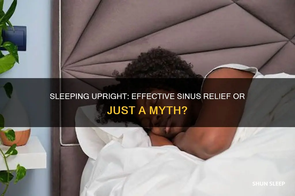 does sleeping upright help sinuses