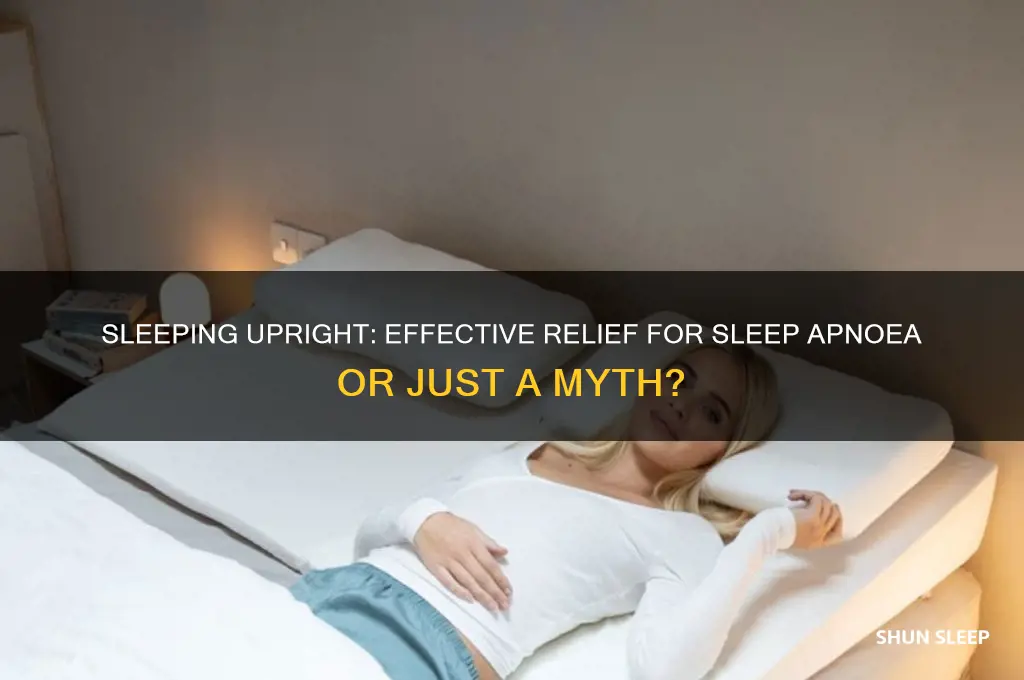does sleeping upright help sleep apnoea