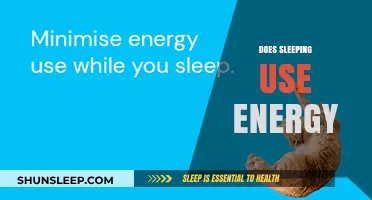 How Much Energy Do We Use While Sleeping?