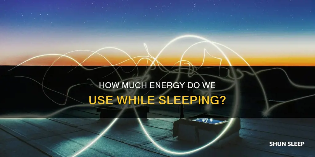 does sleeping use energy