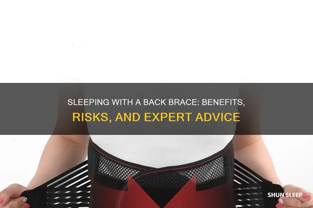 does sleeping with a back brace help