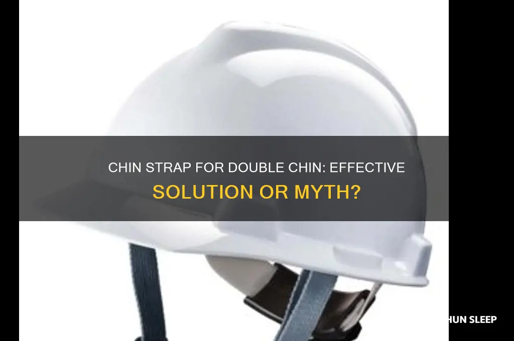 does sleeping with a chin strap help double chin