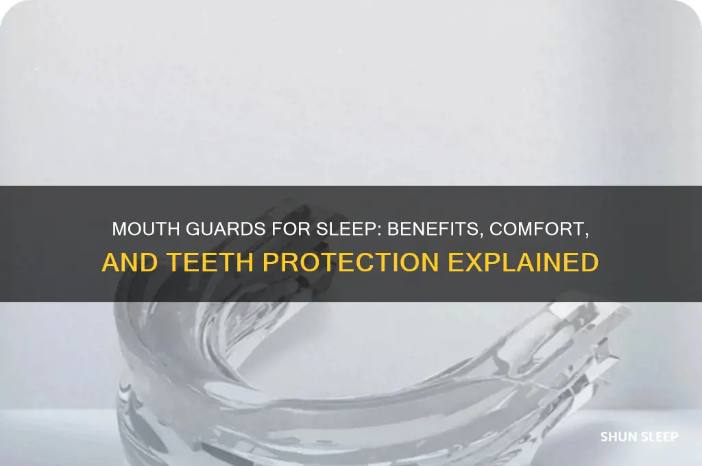 does sleeping with a mouth guard help