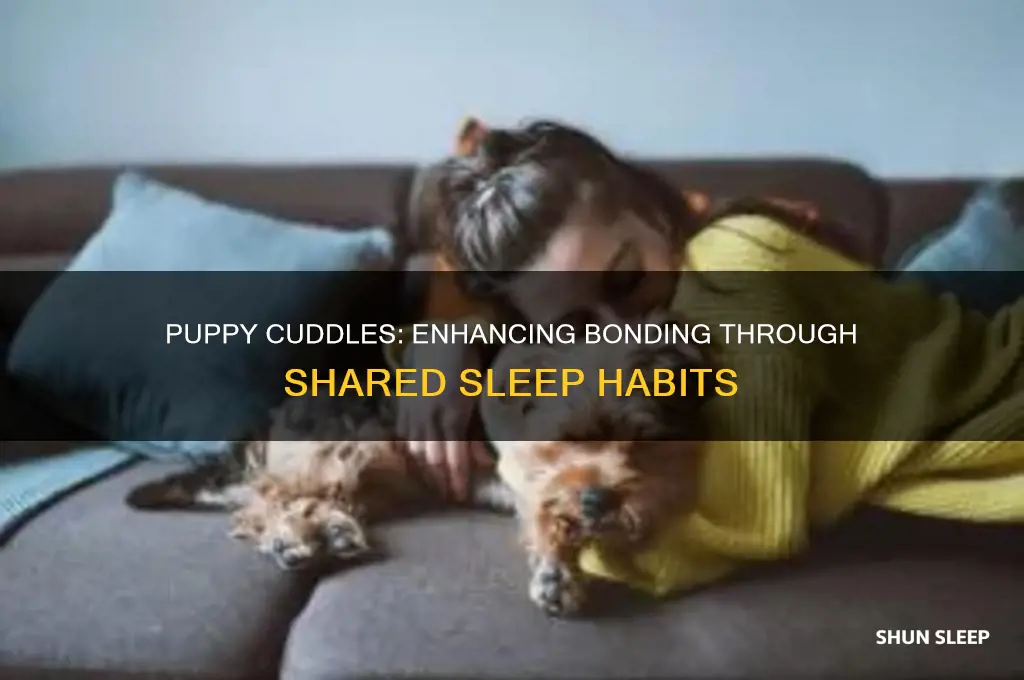 does sleeping with a puppy help bonding