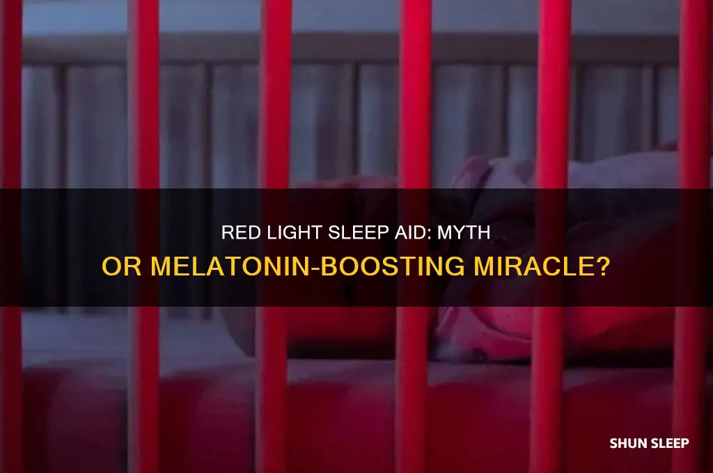 does sleeping with a red light help