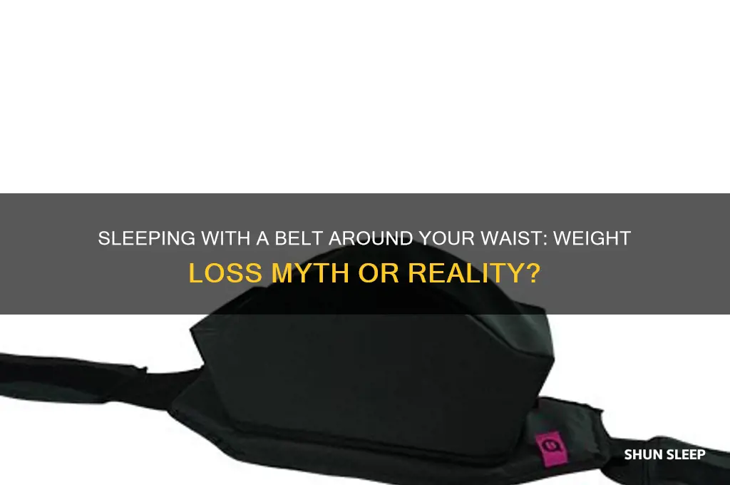 does sleeping with belt around waist help lose weight