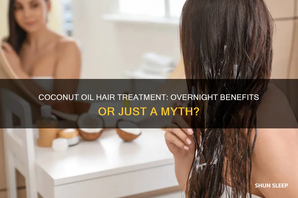 does sleeping with coconut oil in your hair help