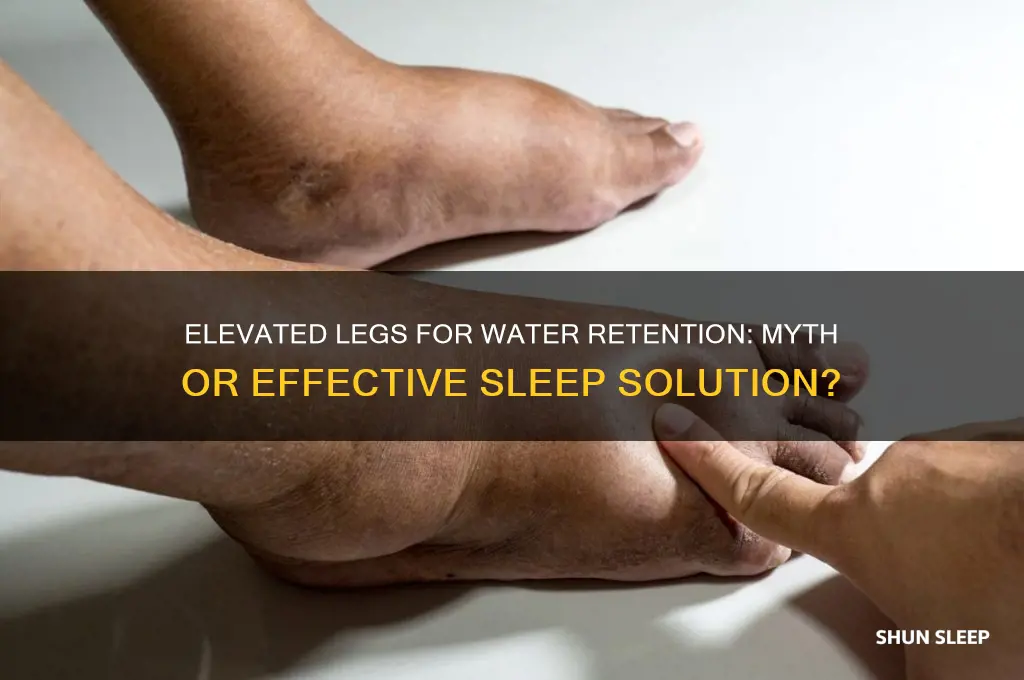 does sleeping with elevatedb leg gets rid ofwater