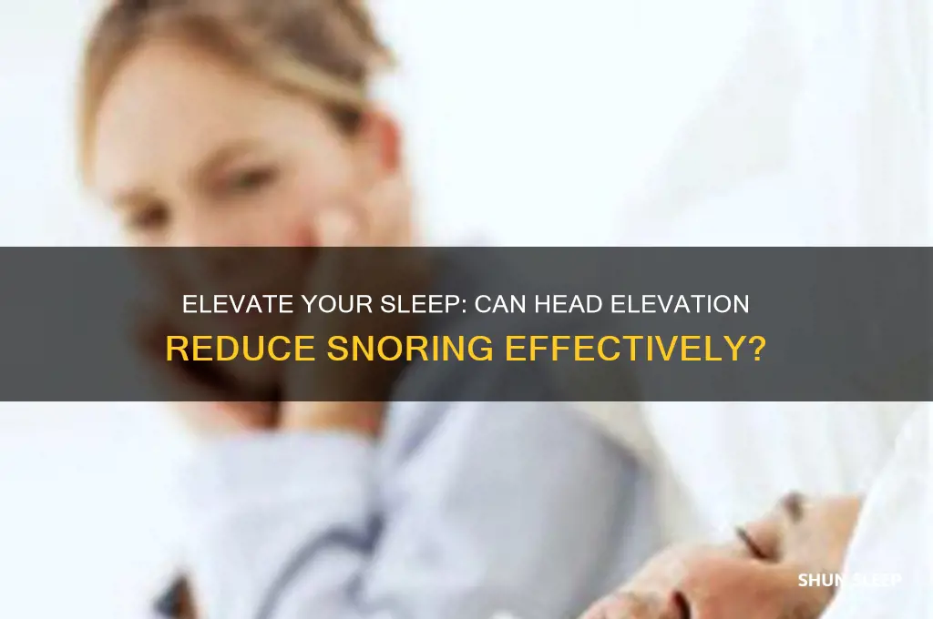 does sleeping with head elevated help snoring