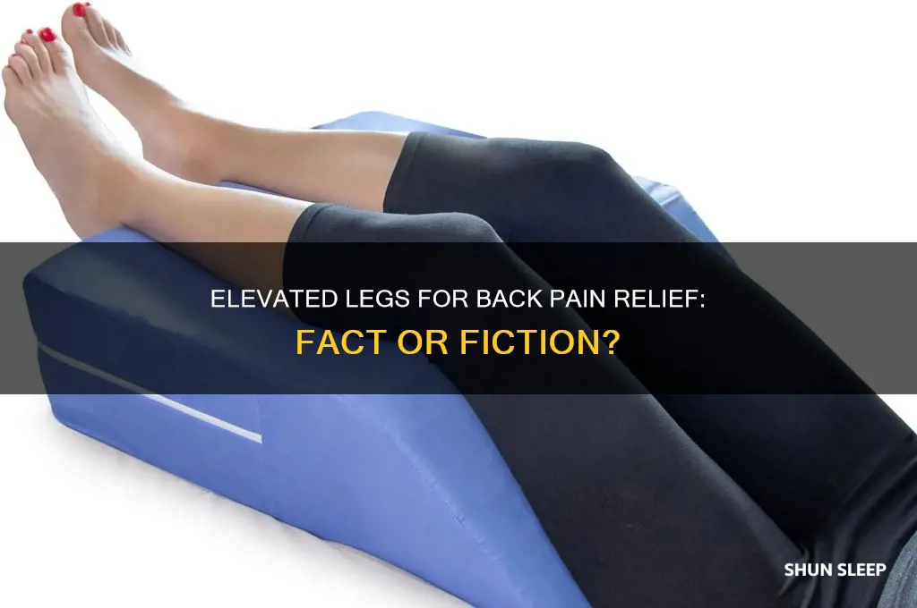 does sleeping with legs elevated help back pain