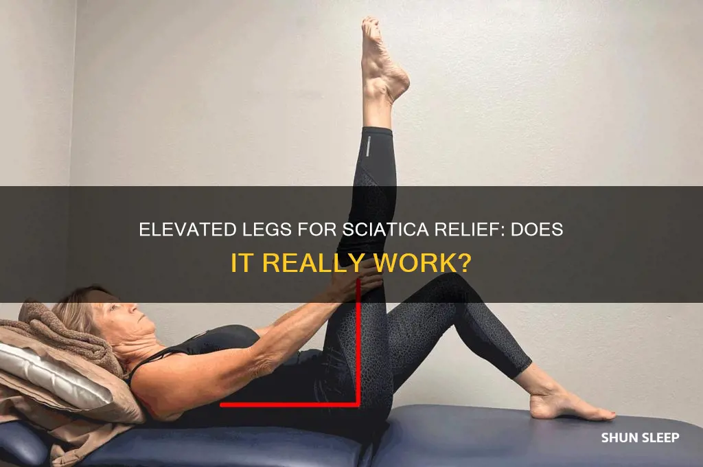 does sleeping with legs elevated help sciatica