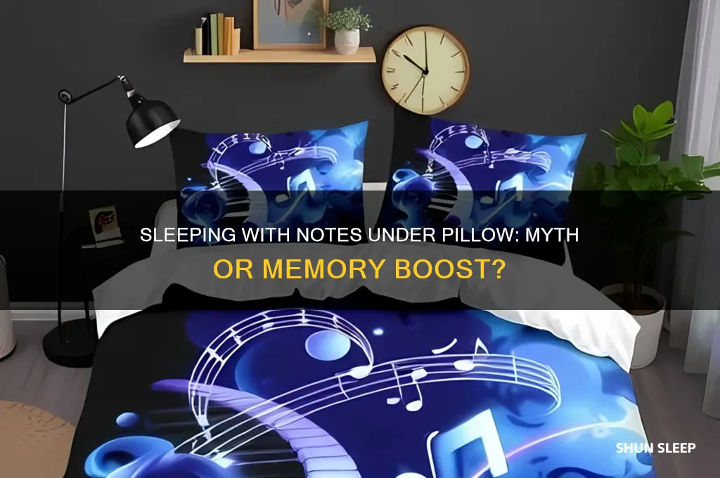 does sleeping with notes under pillow help