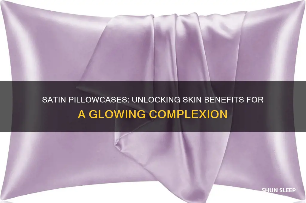 does sleeping with satin pillowcase help skin
