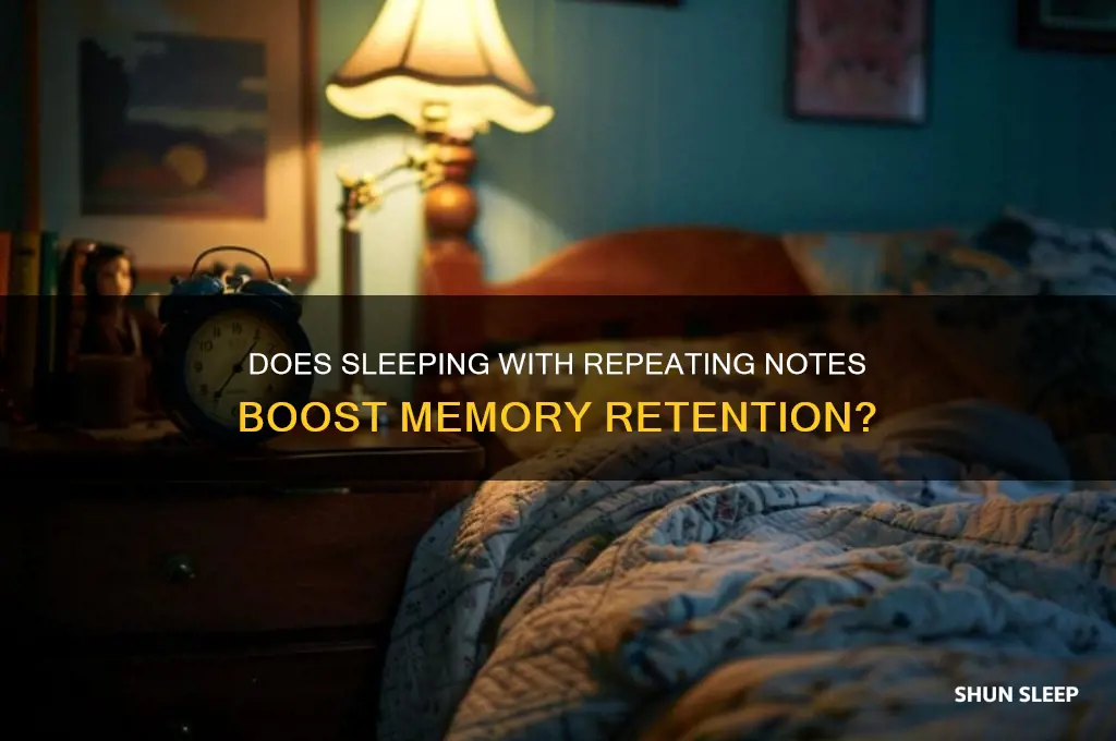 does sleeping with your notes playing on repeat help