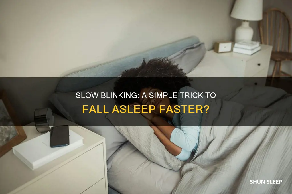 does slowly blinking help you sleep faster
